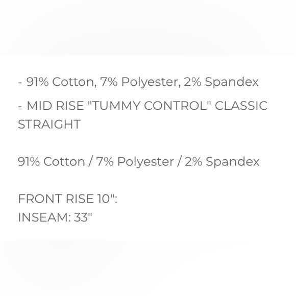 JUDY BLUE | Mid-Rise Tummy Control Classic Straight Jeans - Style #88861 - Picture 7 of 8